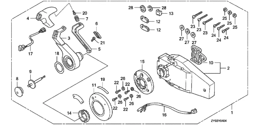 Дистанционное управление для Honda 75