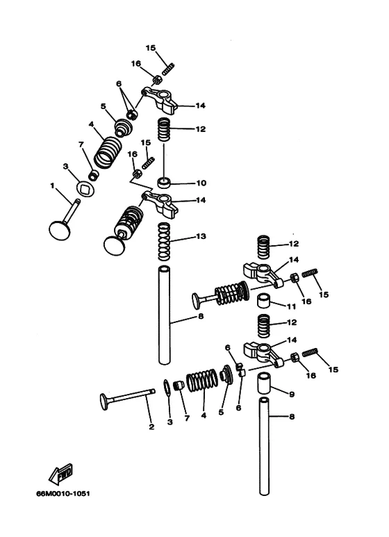 Клапан для Yamaha F15 M(E/W)HS/L