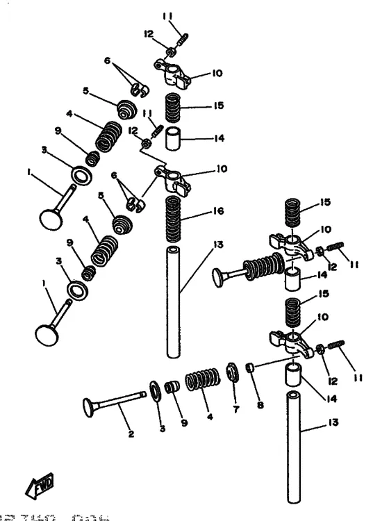 Клапан для Yamaha F9.9 M(E)HS/L