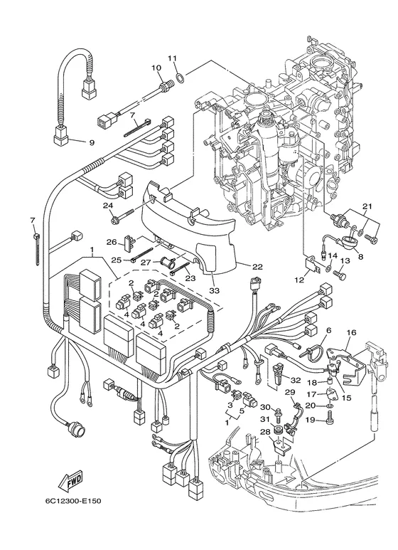 Электрооборудование 3 для Yamaha F40 ETL