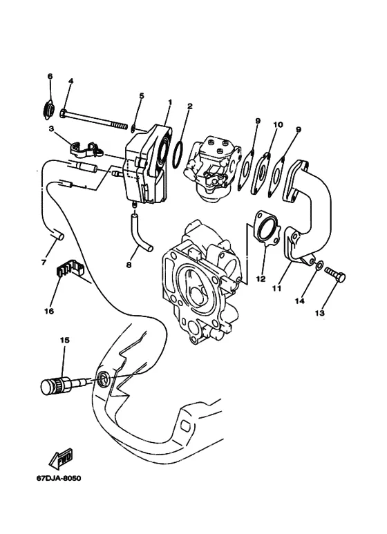 Интегрированный блок для Yamaha F4 MHS/L
