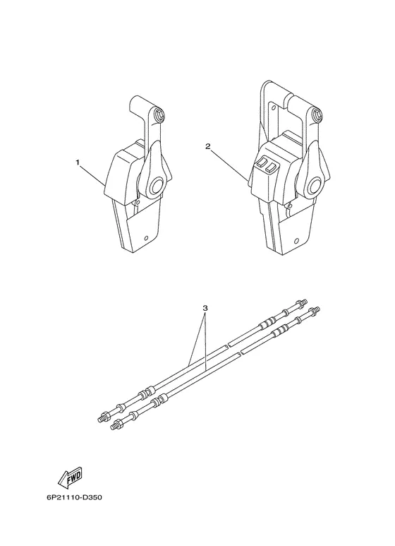 Пульт дистанционного управления для Yamaha F250 ETX/U