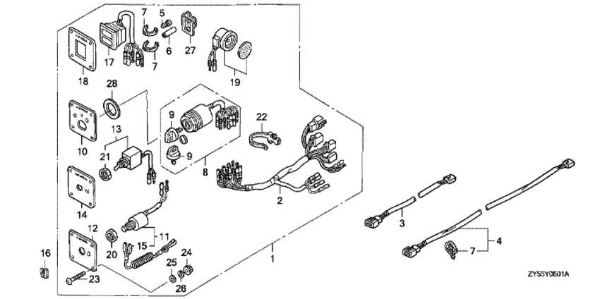 Панель управления (2) для Honda 150
