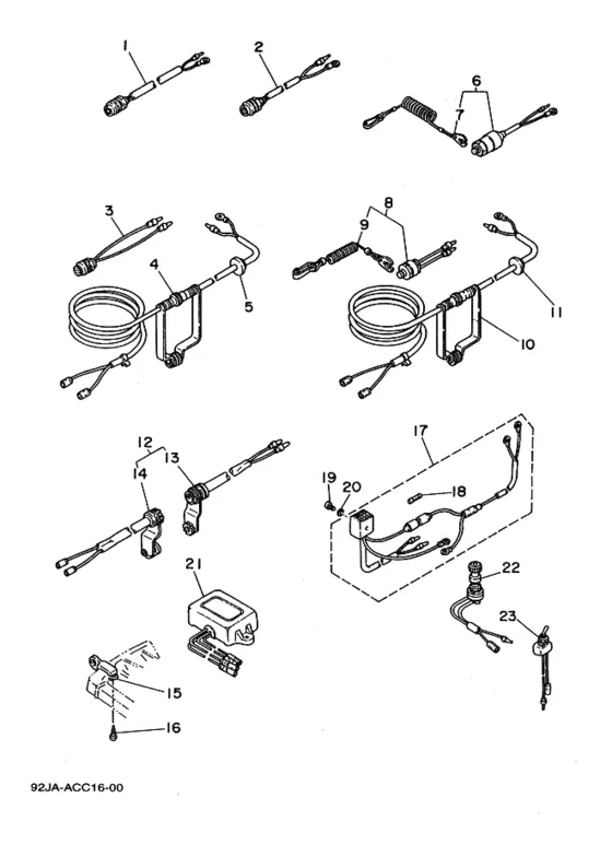 Опционная деталь для Yamaha 25 E(M)KS/L