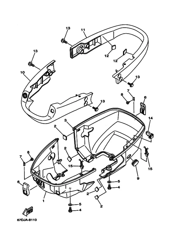 Поддон для Yamaha F4 MHS/L