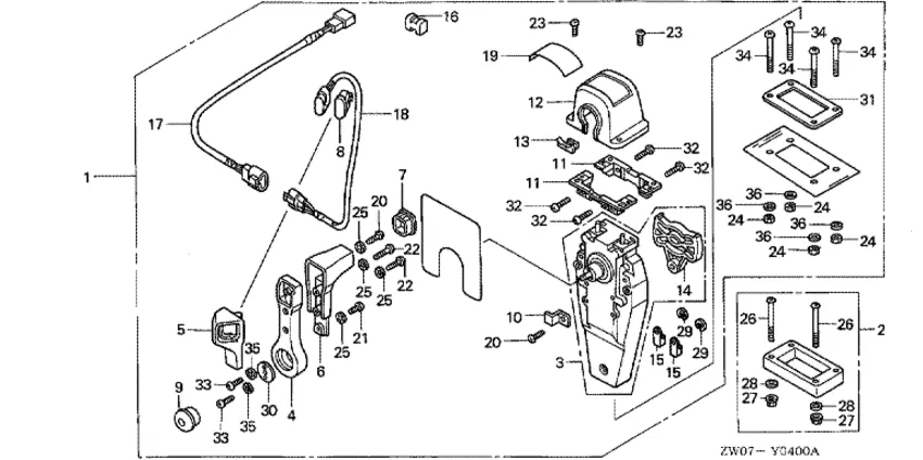 Дистанционное управление для Honda 90