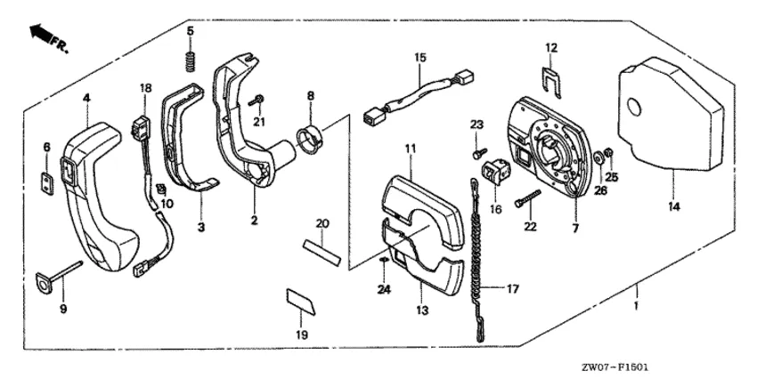 Дистанционное управление для Honda 75