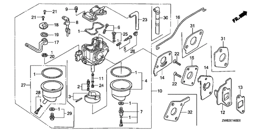 Карбюратор для Honda 2