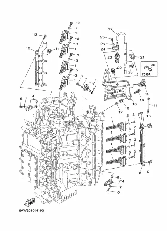 Электрооборудование 3 для Yamaha F350 ETU/X