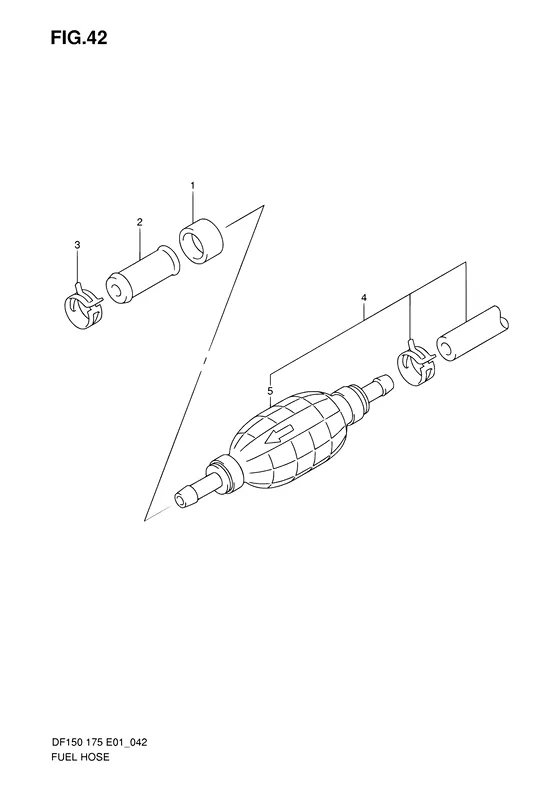 Топливный шланг для Suzuki DF175 (Z)TL/X