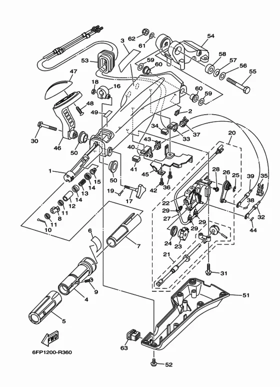 Опционные детали 1 для Yamaha F80 ETL/X