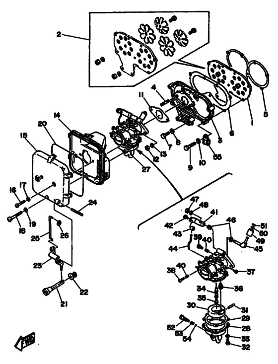 Впускная система для Yamaha 30 MHS/L