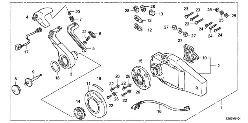 Дистанционное управление для Honda 40