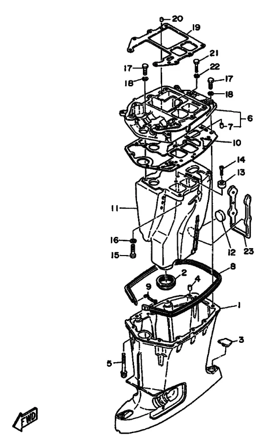 Дейдвуд кронштейн для Yamaha 55 M(E/T/D/H)S/L