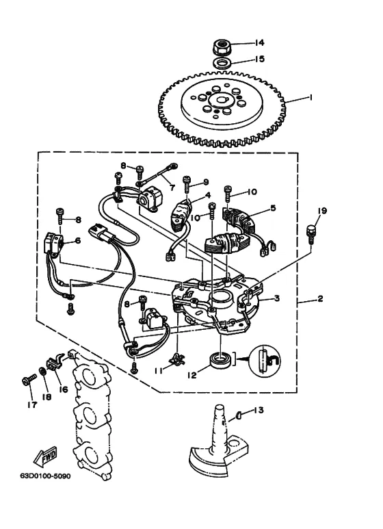 Генератор для Yamaha 50 M(W/E/D/T/H/O)S/L