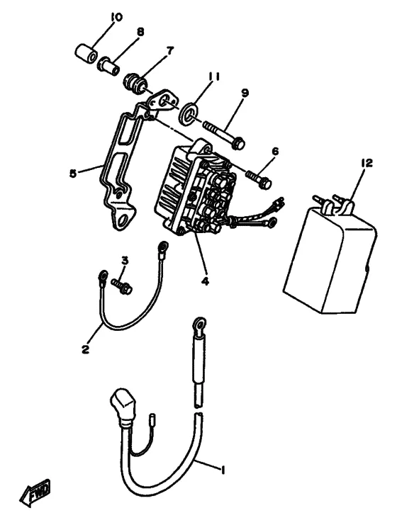 Опционные детали 4 для Yamaha 55 M(E/T/D/H)S/L