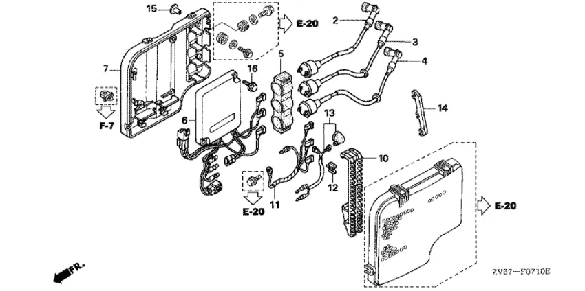 Катушка зажигания и блок CDI для Honda 50