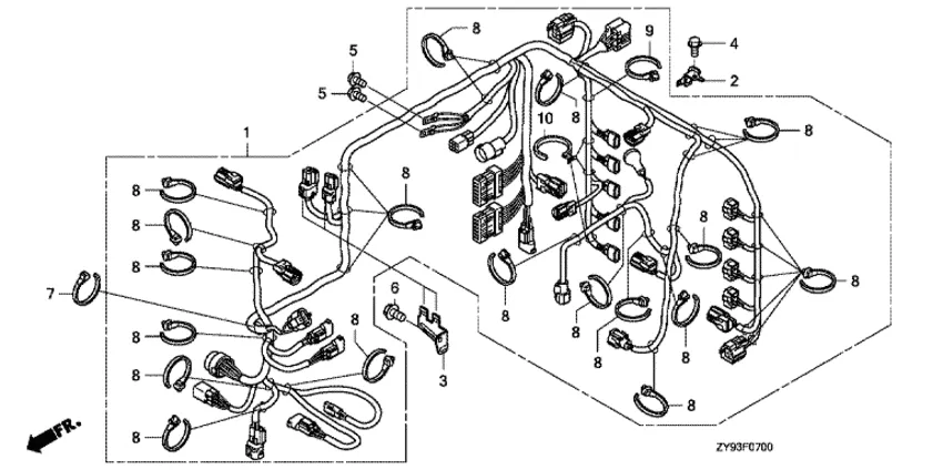 Главный жгут проводов для Honda 75