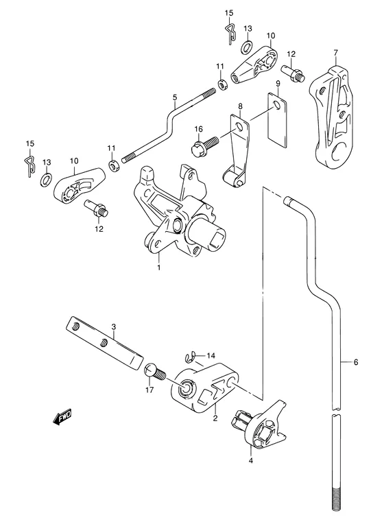 Сцепление ((TYPE:QR/T)) для Suzuki DF25 S/L; RS/L; QS/L; TS/L