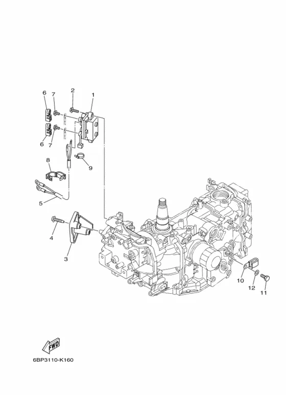 Детали электрические 4 для Yamaha F25 M(E/W)HTS/L/X