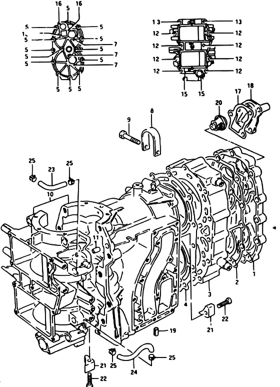 Цилиндр для Suzuki DT40 WS/L/LL/L2/UL; WRS/L/LL/L2/UL; WKS/L/LL/L2/UL; WKRS/L/LL/L2/UL