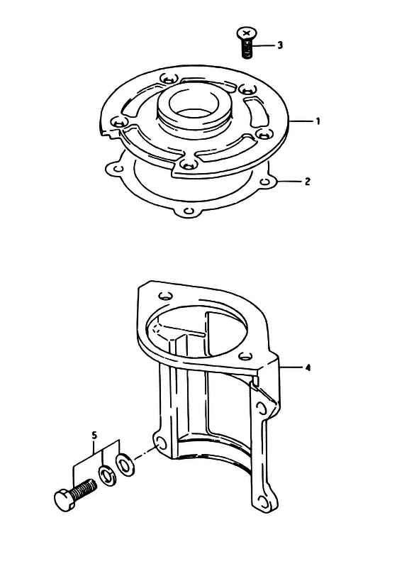 Корпус сальника (NOTE : COLOR:0ED (GRAY)) для Suzuki DT40 WS/L/LL/L2/UL; WRS/L/LL/L2/UL; WKS/L/LL/L2/UL; WKRS/L/LL/L2/UL