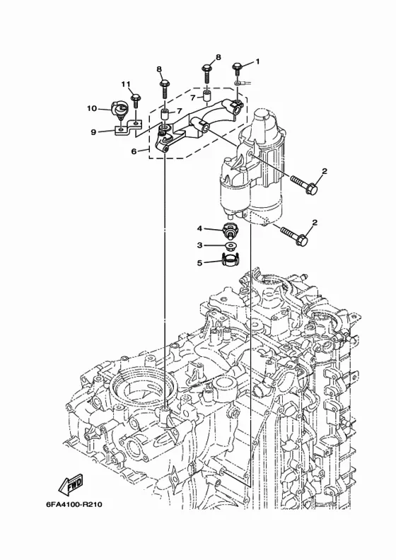 Электрооборудование 5 для Yamaha F150 ETL/X