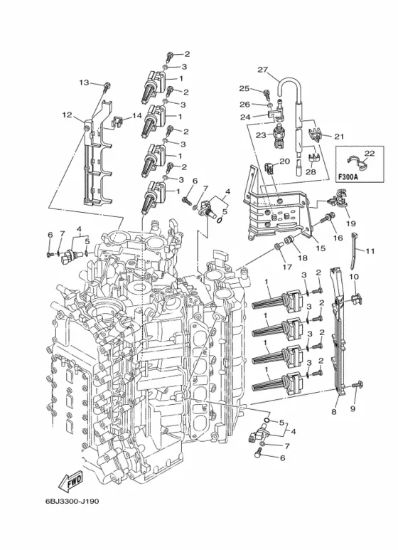 Электрооборудование 3 для Yamaha F300 ETU