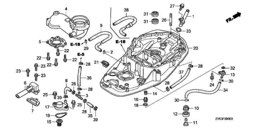 Корпус крепления для Honda 150