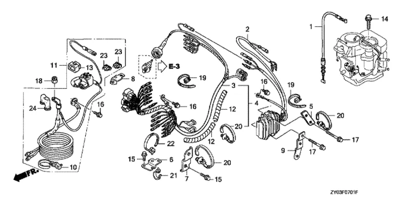 Жгут проводов для Honda 15