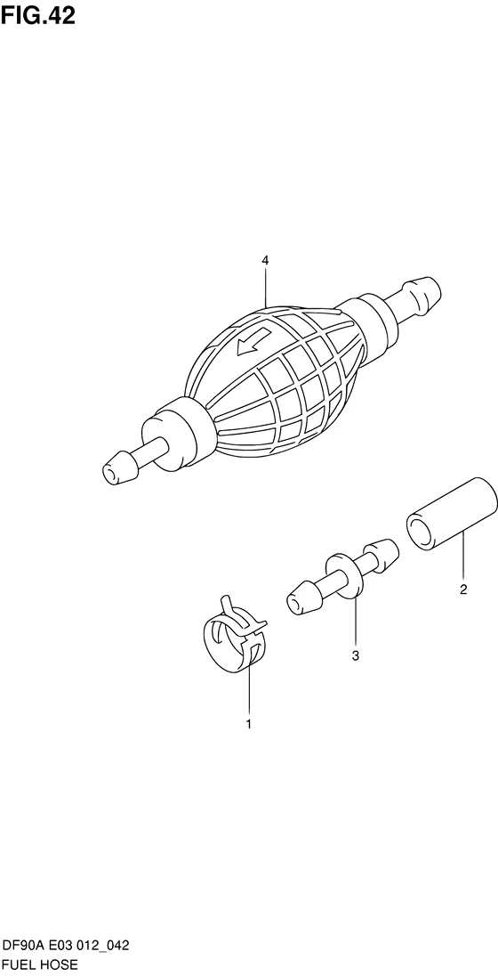 Топливный шланг для Suzuki DF90A T(H)L/X
