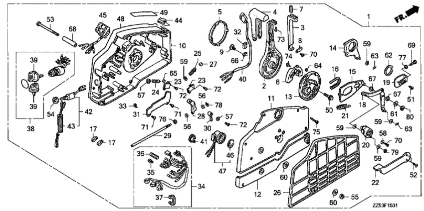 Дистанционное управление для Honda 40
