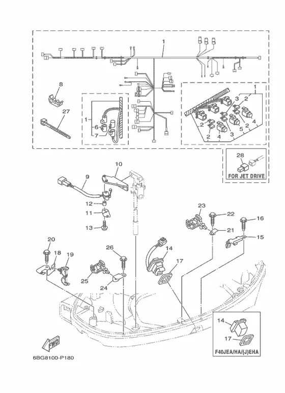 Электрооборудование 5 для Yamaha F40 E(H/D/T)S/L/X