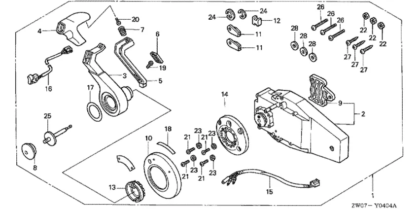 Дистанционное управление для Honda 90