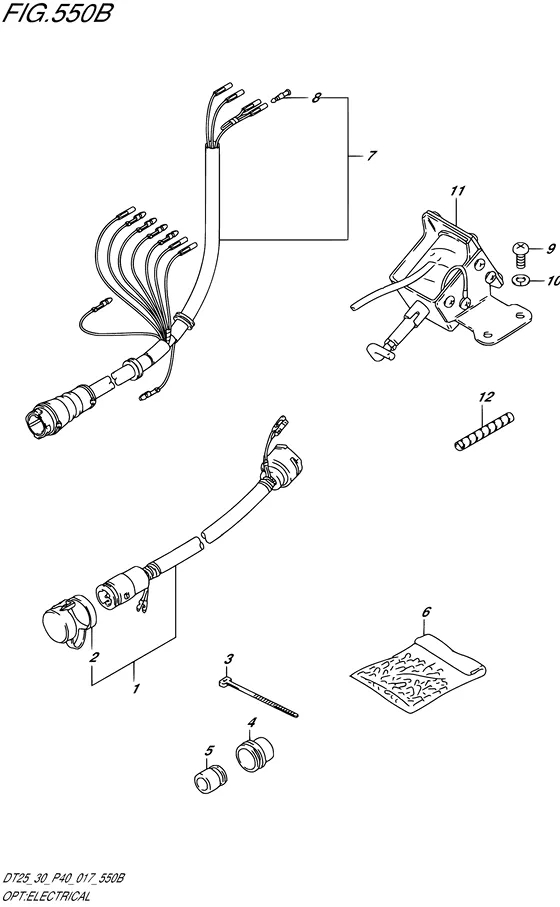 Опция: электрооборудование ((DT30R P40)) для Suzuki DT30 S/L; RS/L