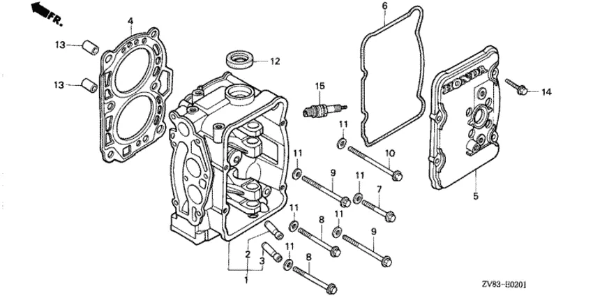 Головка цилиндров для Honda 8