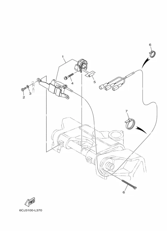 Опционные детали 2 для Yamaha F40 ETL