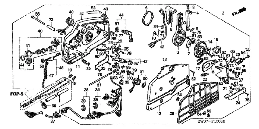 Дистанционное управление для Honda 75