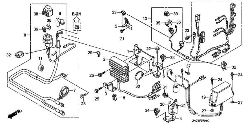 Регулятор (2) для Honda 30