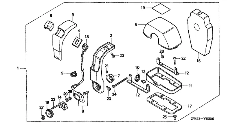 Дистанционное управление для Honda 115