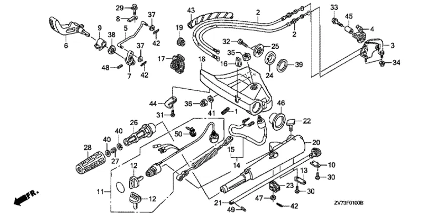 Рукоятка управления (1) для Honda 30