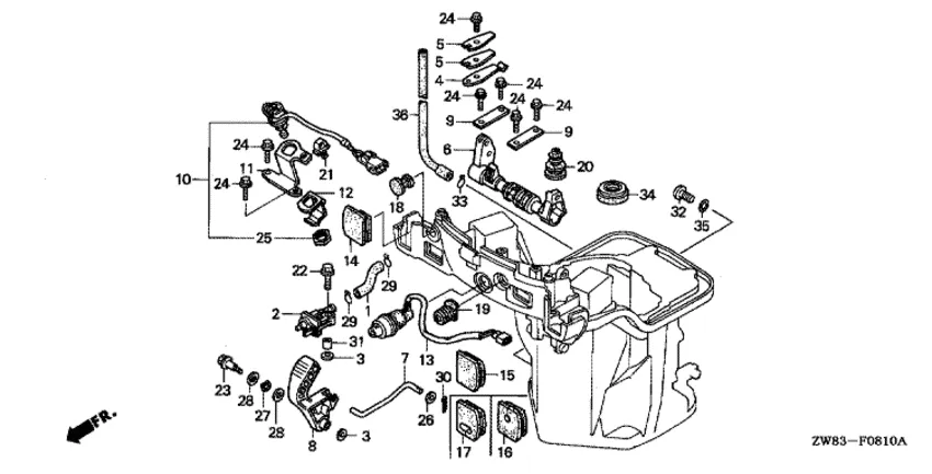 Вал переключения передач для Honda 8
