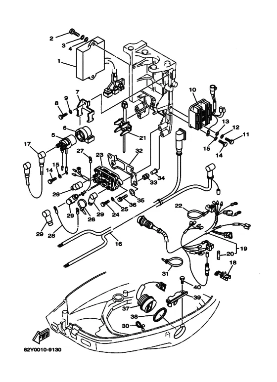 Электрооборудование 2 для Yamaha F40 ET(D)L