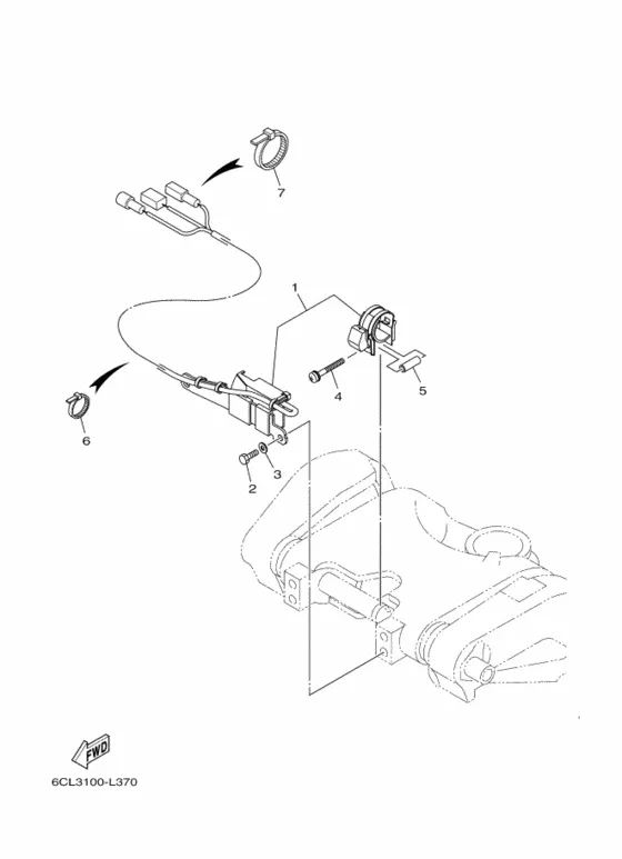 Опционные детали 2 для Yamaha F250 ETX