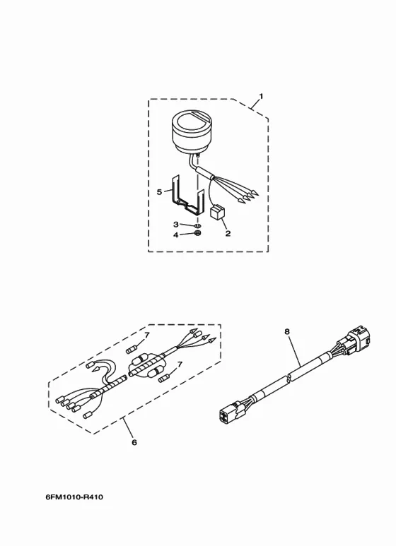 Панель приборов для Yamaha F115 ETL