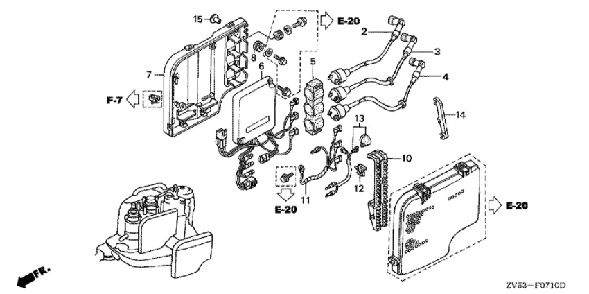 Катушка зажигания и блок CDI (2) для Honda 40