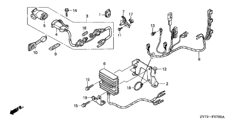 Регулятор (1) для Honda 30
