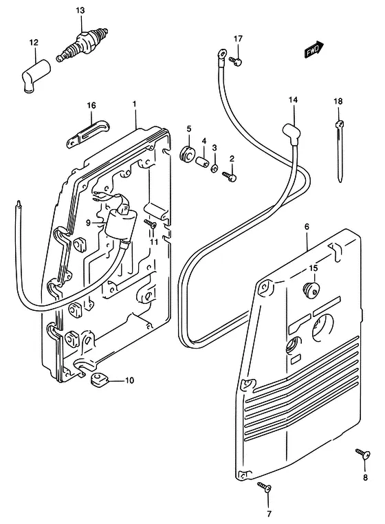 Зажигание ((MODEL:96~00); NOTE : REFER TO FIG.33(E-10) FOR IGNITION (DT115S/140EPI)) для Suzuki DT115 L/UL