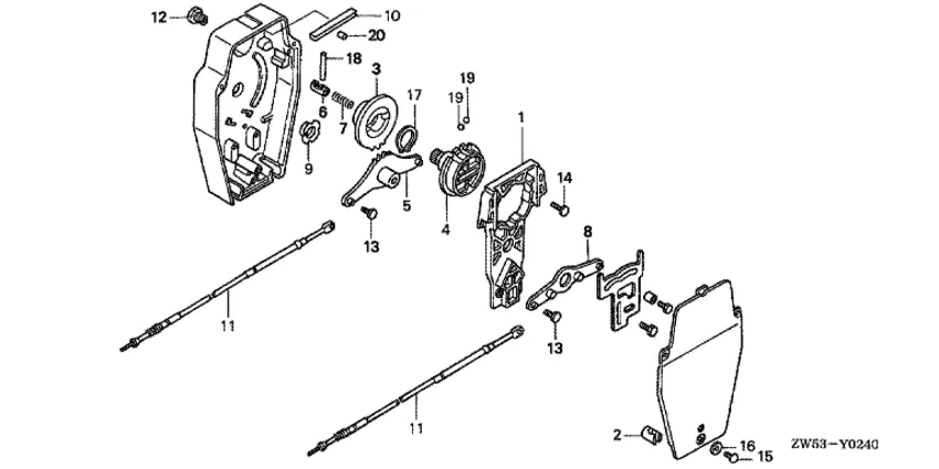 Внутренний корпус для Honda 115