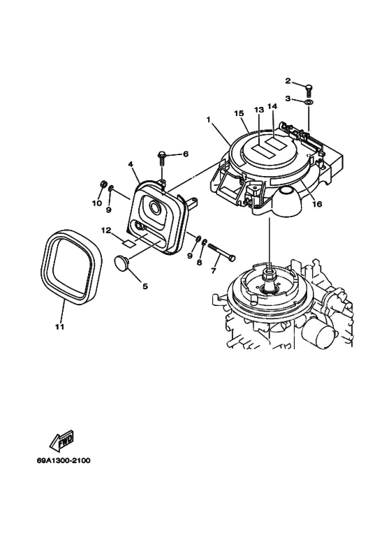 Привод стартера для Yamaha F15 E(H)PS/L